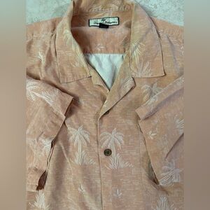 Tommy Bahama Palm Pattern Button Down Shirt Men’s XL